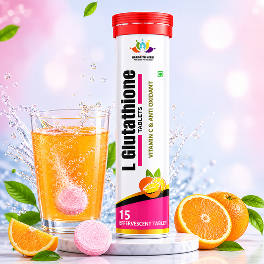 L Glutathione Effervescent Tablets | Vitamin C & Antioxidant Support | 15 Tablets